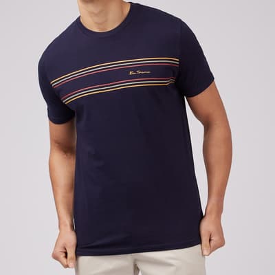 Navy Cotton Short Sleeve T-Shirt