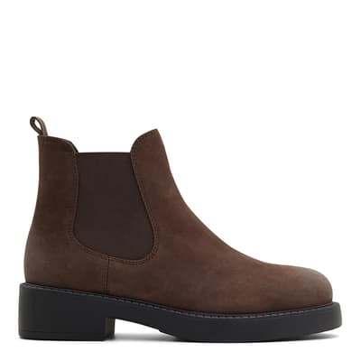 Dark Brown May Leather Chelsea Boots