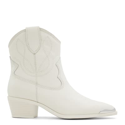 White Valley Heeled Western Boots