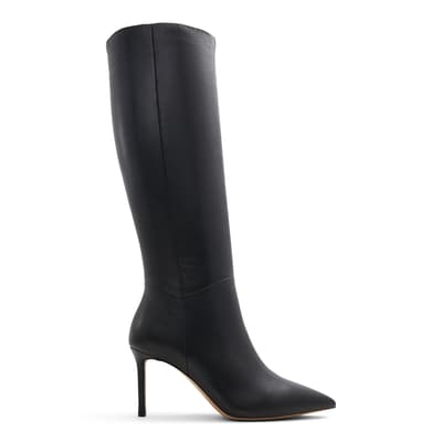 Black Laroche Leather Knee High Boots