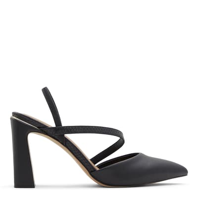 Black Faunaa Strappy Heeled Shoes