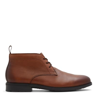 Cognac Charleroi Leather Lace Up Boots