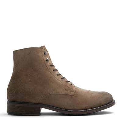 Beige Region Lace Up Boots