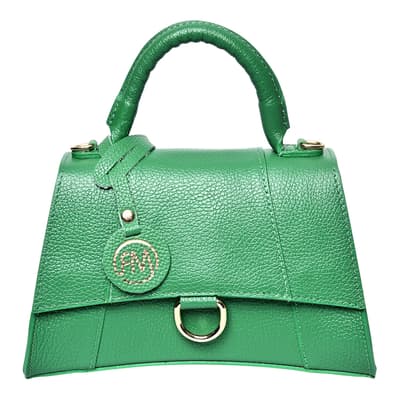 Green Italian Leather Crossbody bag