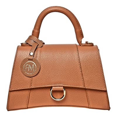Brown Italian Leather Crossbody bag