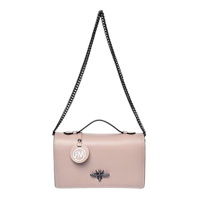 Light Pink Italian Leather Handbag