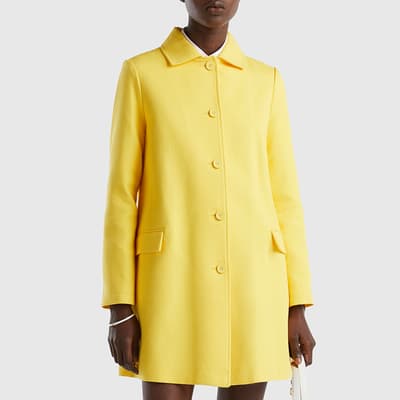 Yellow Longline Cotton Coat