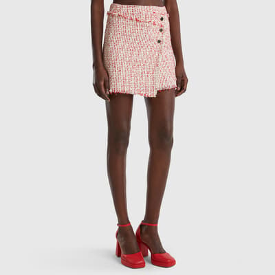 Red Asymmetrical Skirt