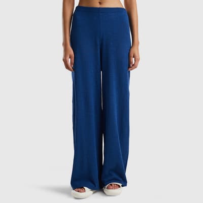 Blue Relaxed Lounge Trousers