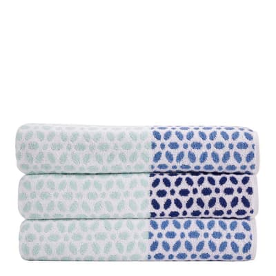 Midori Bath Towel, Blue