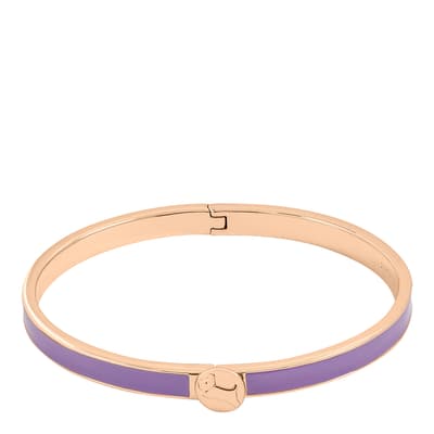 18ct Rose Gold Plated Purple Infill Bangle