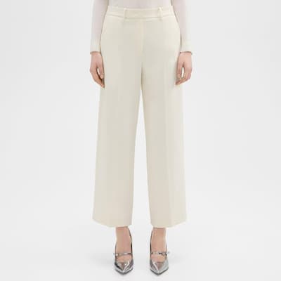 Ecru Relaxed Trousers