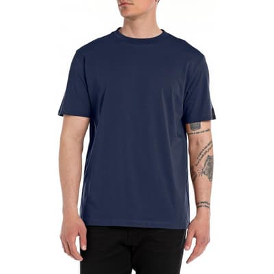 Navy Clean Cut Cotton T-Shirt