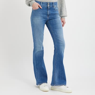 Blue New Luz Flare Stretch Jeans