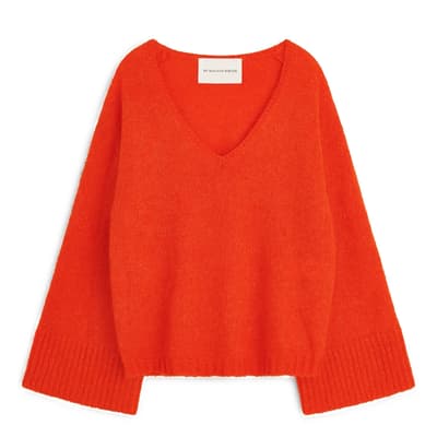 Orange Cimone Wool Blend Jumper