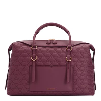Peony Quilted Lip Taylor Leather Handbag