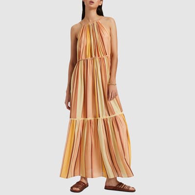 Multi Marigold Fira Stripe Maxi Dress