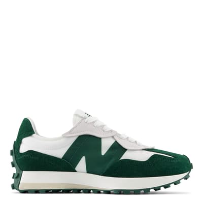 Unisex White And Green 327 Trainers