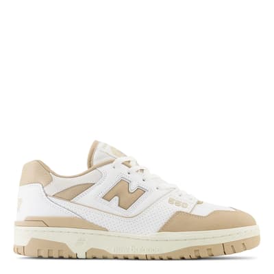 Unisex White And Beige 550 Trainers