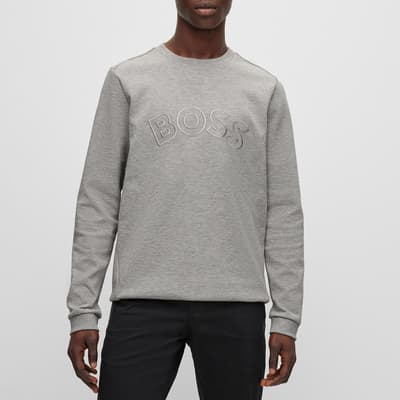 Grey Salbo Cotton Blend Sweatshirt