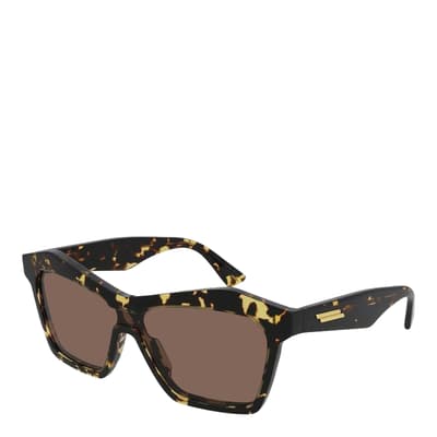 Unisex Bottega Veneta Brown Sunglasses  99mm