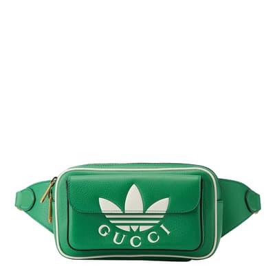 Adidas X Gucci Green Leather Belt Bag