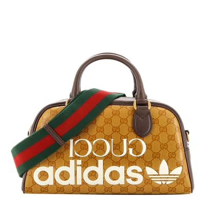 Adidas X Gucci Beige/Brown Mini Duffle Bag