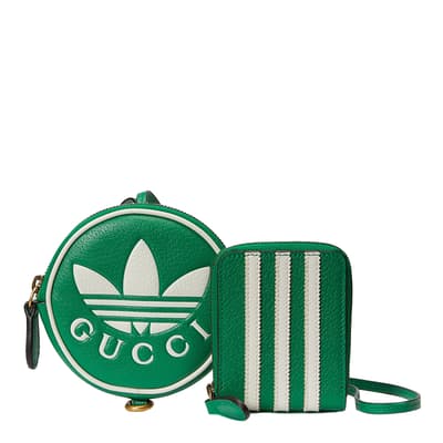 Adidas X Gucci Green & White Crossbody Bag