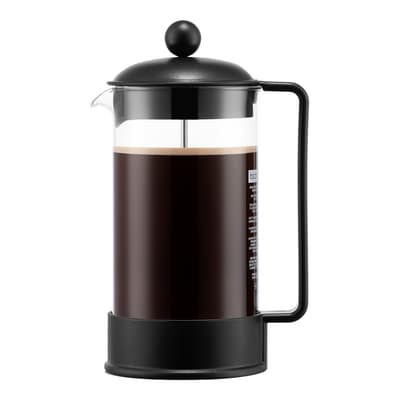 Black Brazil Coffee Maker 8 cup, 1.0L, 34oz