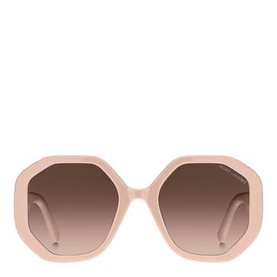 Pink Round Geometrical Sunglasses