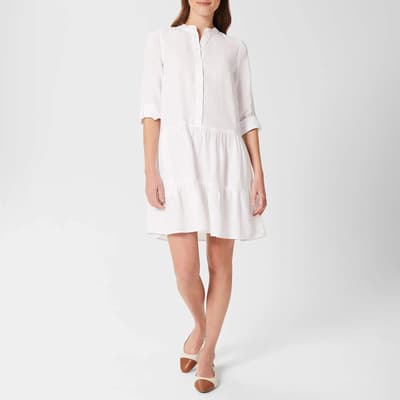 White Ember Linen Dress