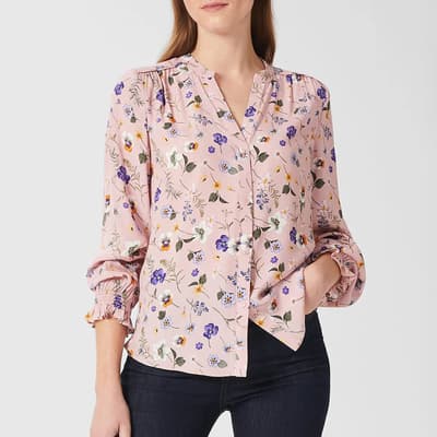 Pink Sutton Printed Blouse