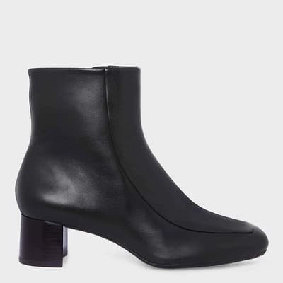 Black Ottilie Ankle Leather Boots