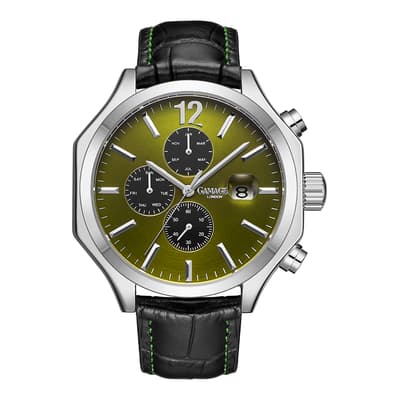 Gamages Of London Limited Edition Hand Assembled Opulence Automatic Steel Olive