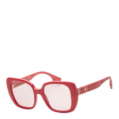 Women's Red Burberry Sunglasses 52mm