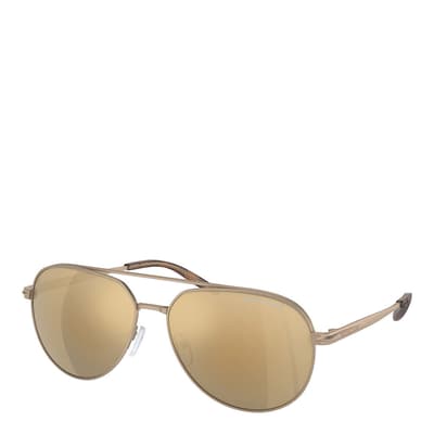 Men's Michael Kors Gold Sunglasses 60mm