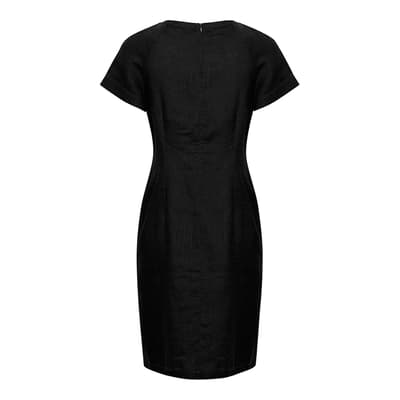 Black Aundreas Linen Dress