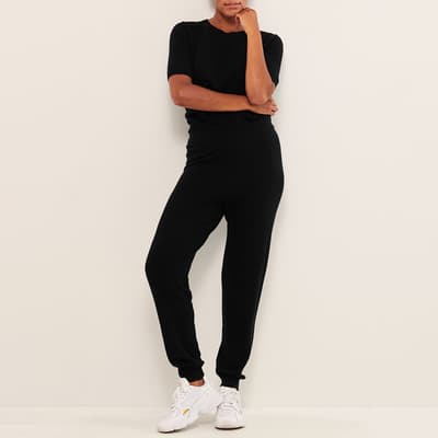 Black Cashmere Knitted Trouser