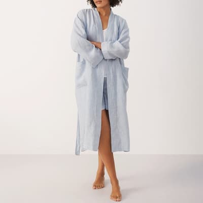 Baby Blue Linen Nightgown