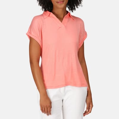 Pink Lupine Collard T-Shirt