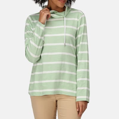Green Helvine Striped Sweatshirt