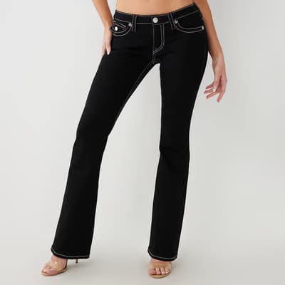 Black Joey Low Rise Flared Stretch Jeans