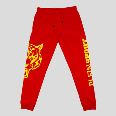 Red Tiger Print Joggers