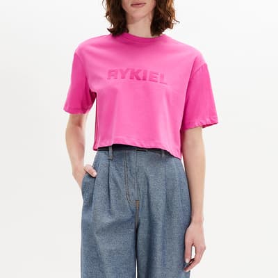 Pink Rykiel Cropped T-Shirt