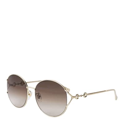Women's Gold Gucci Sunglasses 58mm