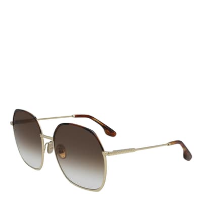 Women's Gold Victoria Beckham Sunglasses 59mm