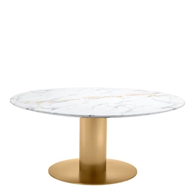 The Enjoy Dining Table, White & Gold
