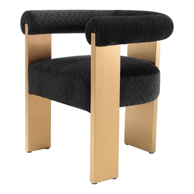 Icon Dining Chair, Black & Gold