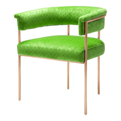 Monogram Dining Chair, Green