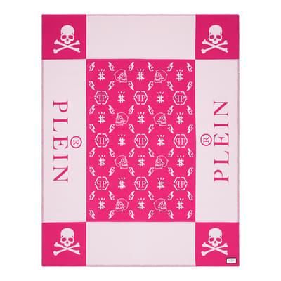 Skull Cashmere Blanket, Pink